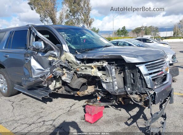 1GNSKCKC4JR348593 2018 CHEVROLET TAHOE Серый Вид спереди
