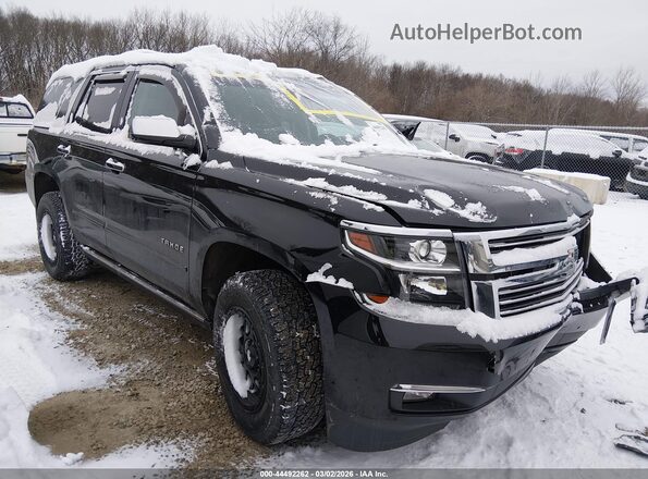 1GNSKCKJ9LR124303 2020 CHEVROLET TAHOE Черный Передняя правая четверть