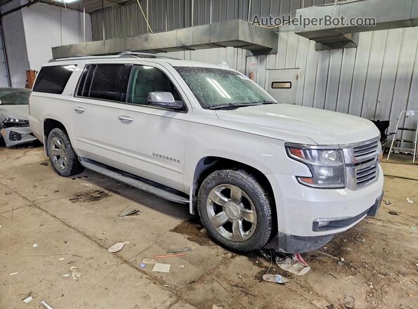 1GNSKJKC9GR274875 2016 CHEVROLET SUBURBAN Белый Передняя правая четверть