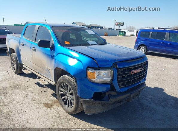 1GTG5BEN2M1206095 2021 GMC CANYON Синий Передняя правая четверть