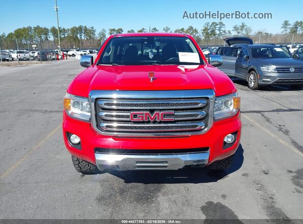1GTG6DE38G1132533 2016 GMC CANYON Красный Вид щитка приборов