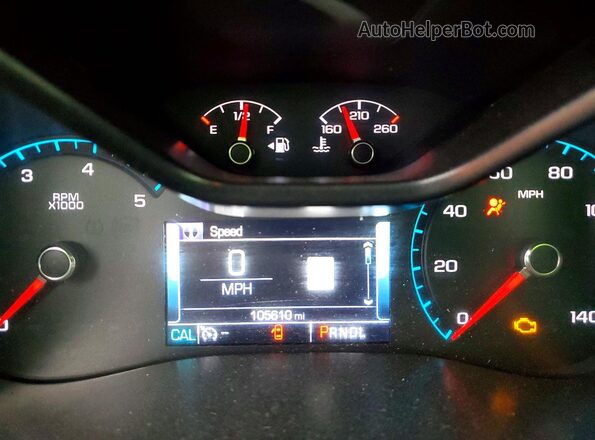 1GTP6EE14J1217705 2018 GMC CANYON Black Widok zestawu wskaźników