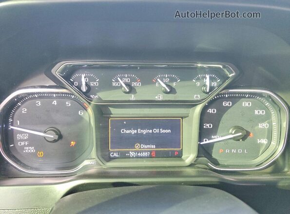 1GTP8BEDXKZ389369 2019 GMC SIERRA Черный Вид щитка приборов