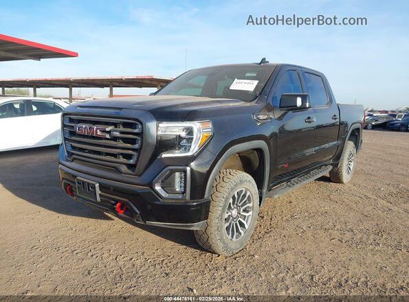 1GTP9EEL6MZ286233 2021 GMC SIERRA Черный Передняя левая четверть