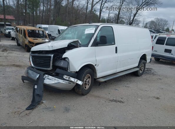 1GTW7AFG6L1180907 2020 GMC SAVANA CARGO White წინა მარცხენა ხედი სამი მეოთხედიდან