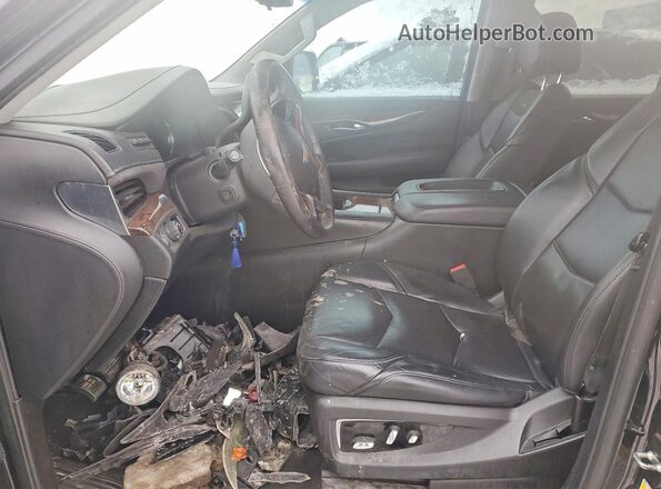 1GYS3BKJ3JR281736 2018 CADILLAC ESCALADE Черный Вид салона спереди