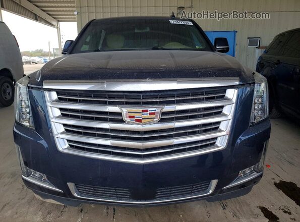 1GYS3DKJ6JR237032 2018 CADILLAC ESCALADE Синий Вид спереди