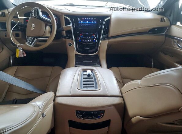 1GYS3DKJ6JR237032 2018 CADILLAC ESCALADE Синий Вид панели приборов
