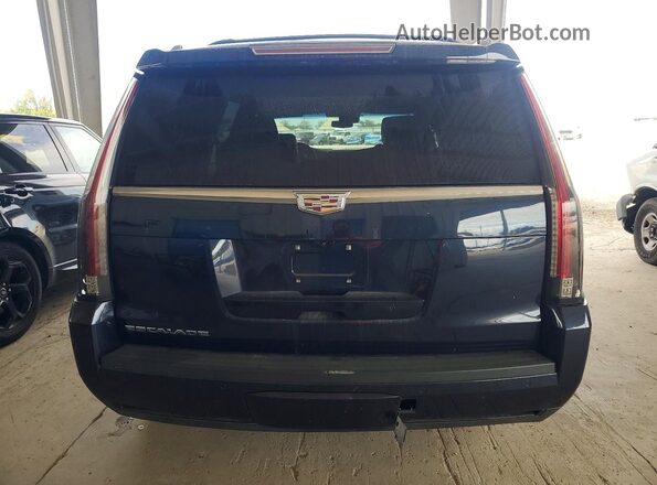 1GYS3DKJ6JR237032 2018 CADILLAC ESCALADE Синий Вид сзади