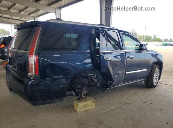 1GYS3DKJ6JR237032 2018 CADILLAC ESCALADE Синий Задняя правая четверть