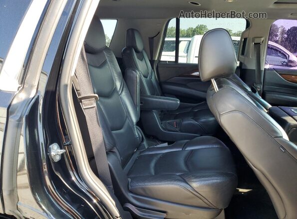 1GYS4BKJ0JR387185 2018 CADILLAC ESCALADE Черный Вид задней части салона
