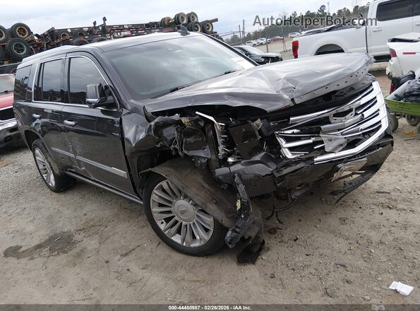 1GYS4DKJ9GR107901 2016 CADILLAC ESCALADE Черный Передняя правая четверть