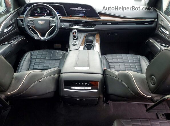 1GYS4GKL5PR462583 2023 CADILLAC ESCALADE Темно-бордовый Вид панели приборов