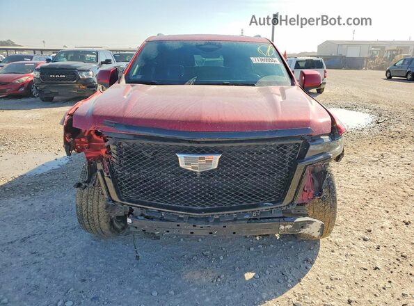 1GYS4GKL5PR462583 2023 CADILLAC ESCALADE Темно-бордовый Вид спереди