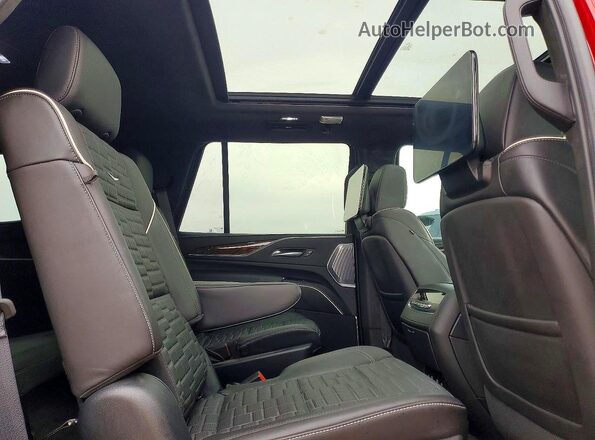 1GYS4GKL5PR462583 2023 CADILLAC ESCALADE Темно-бордовый Вид задней части салона