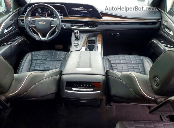 1GYS4GKL5PR462583 2023 CADILLAC ESCALADE Темно-бордовый Вид панели приборов