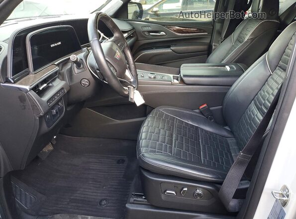 1GYS4GKL8PR239180 2023 CADILLAC ESCALADE Белый Вид салона спереди