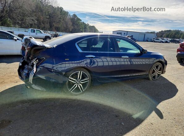 1HGCR2F51GA174473 2016 HONDA ACCORD Синий Задняя правая четверть