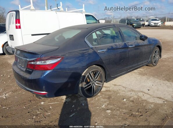 1HGCR2F52GA018801 2016 HONDA ACCORD Blue Tył prawy