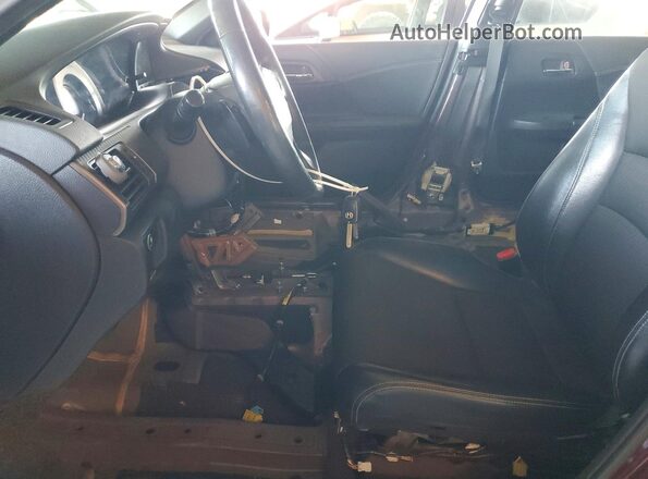 1HGCR2F52HA158106 2017 HONDA ACCORD Red Widok wnętrza z przodu