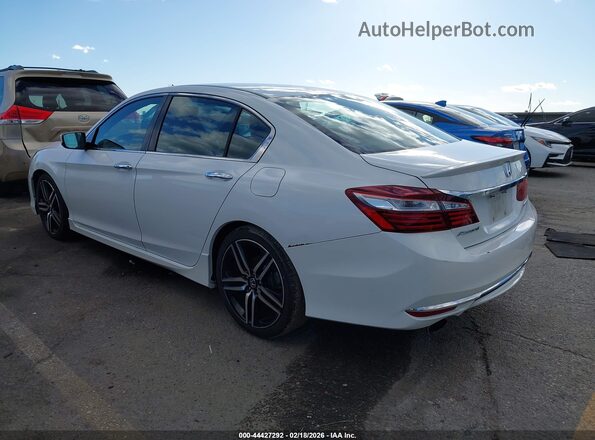 1HGCR2F56GA066396 2016 HONDA ACCORD Белый Задняя левая четверть
