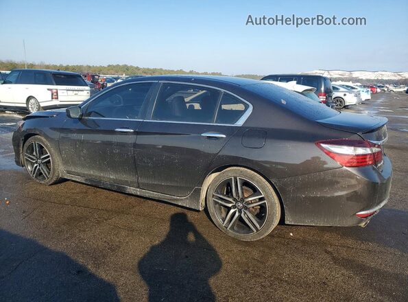 1HGCR2F57GA079769 2016 HONDA ACCORD Серый Задняя левая четверть