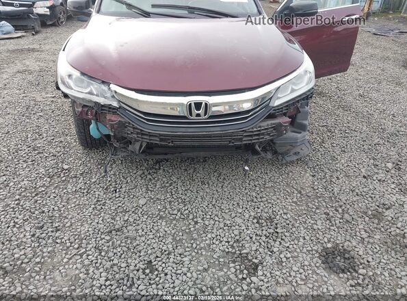 1HGCR2F81GA229451 2016 HONDA ACCORD Красный Вид спереди