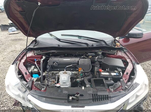 1HGCR2F81GA229451 2016 HONDA ACCORD Красный Вид сзади