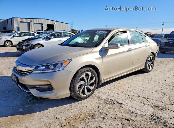 1HGCR2F82GA018131 2016 HONDA ACCORD Золотой Передняя левая четверть