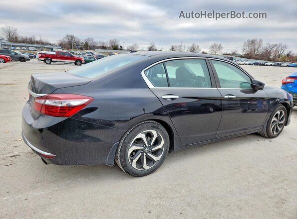 1HGCR2F83HA160487 2017 HONDA ACCORD Черный Задняя правая четверть