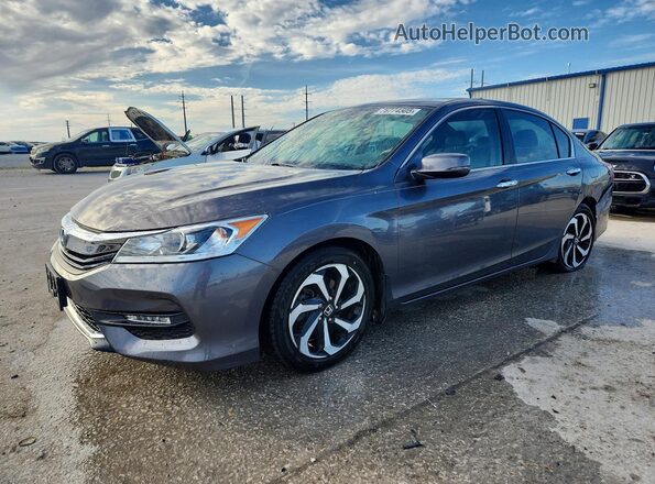 1HGCR2F85GA092658 2016 HONDA ACCORD Серый Передняя левая четверть