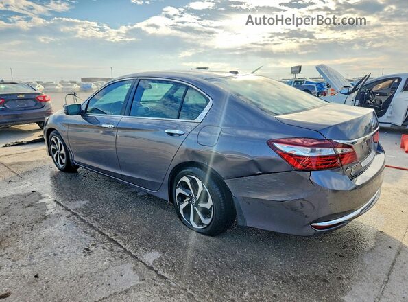 1HGCR2F85GA092658 2016 HONDA ACCORD Серый Задняя левая четверть