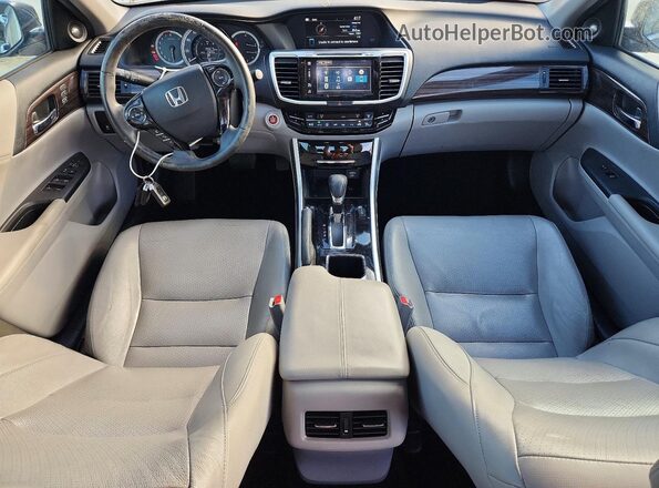 1HGCR2F85GA092658 2016 HONDA ACCORD Серый Вид панели приборов