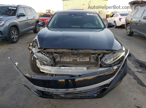 1HGCV1F10KA048925 2019 HONDA ACCORD Черный Вид спереди