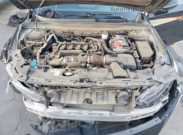 1HGCV1F10KA048925 2019 HONDA ACCORD Черный Вид задней части салона