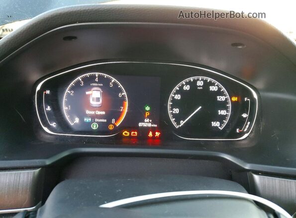 1HGCV1F10KA048925 2019 HONDA ACCORD Черный Вид щитка приборов