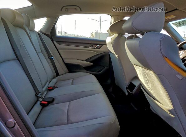 1HGCV1F10KA143761 2019 HONDA ACCORD Серый Вид задних сидений