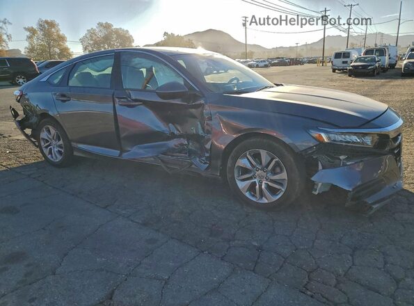 1HGCV1F10KA143761 2019 HONDA ACCORD Серый Передняя правая четверть