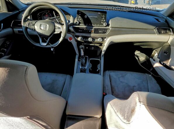 1HGCV1F10KA143761 2019 HONDA ACCORD Серый Вид панели приборов