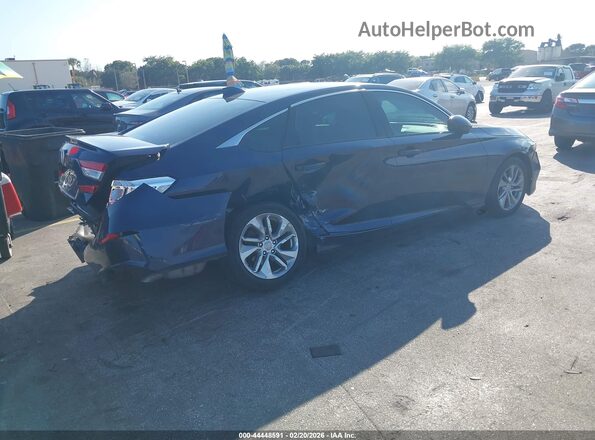 1HGCV1F11KA043989 2019 HONDA ACCORD Dark Blue Задняя правая четверть