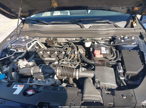1HGCV1F11KA043989 2019 HONDA ACCORD Dark Blue Вид сзади