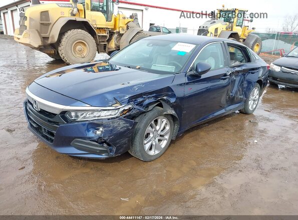 1HGCV1F11KA113071 2019 HONDA ACCORD Blue წინა მარცხენა ხედი სამი მეოთხედიდან