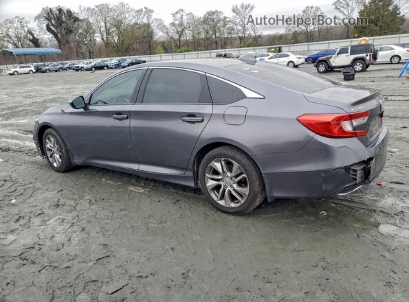 1HGCV1F12KA004344 2019 HONDA ACCORD Gray Trasero izquierdo