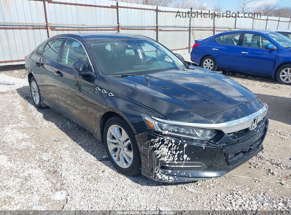 1HGCV1F12KA123348 2019 HONDA ACCORD Черный Передняя правая четверть