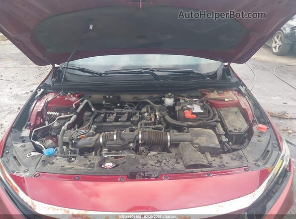 1HGCV1F12MA094985 2021 HONDA ACCORD Красный Вид сзади