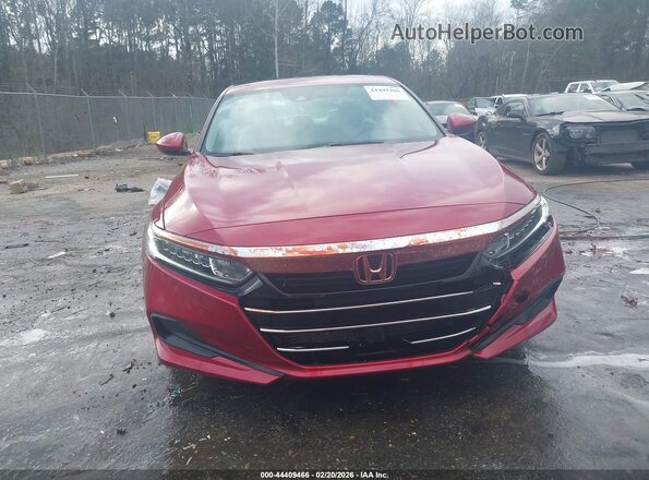 1HGCV1F12MA094985 2021 HONDA ACCORD Красный Вид щитка приборов