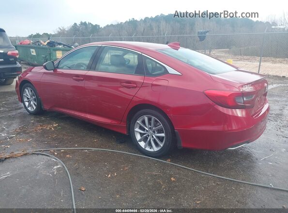 1HGCV1F12MA094985 2021 HONDA ACCORD Красный Задняя левая четверть