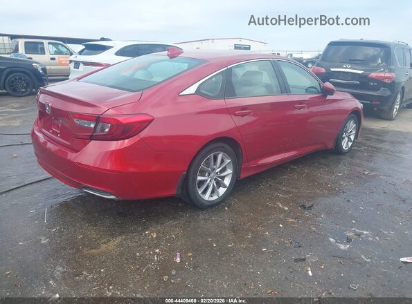 1HGCV1F12MA094985 2021 HONDA ACCORD Красный Задняя правая четверть