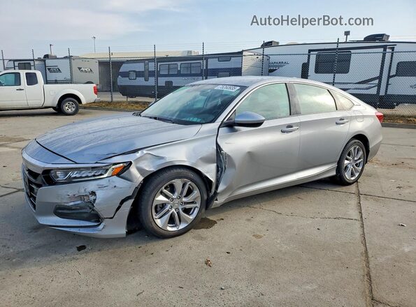 1HGCV1F13KA172297 2019 HONDA ACCORD Silver Передня ліва чверть