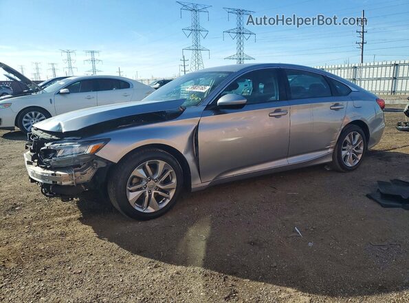 1HGCV1F14KA061192 2019 HONDA ACCORD Silver Առջևի ձախ երեք քառորդ տեսարան